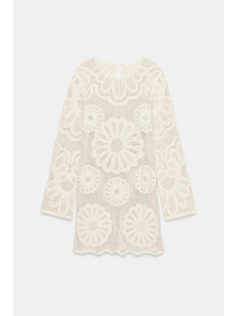 ZARA CROCHET SHORT DRESS - Picture 8 of 10